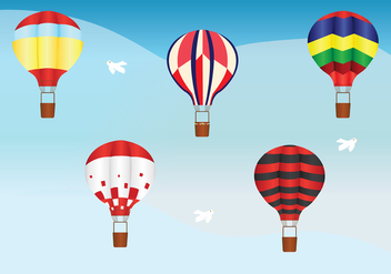 Hot Air Balloon Vector Pack - vector #439611 gratis